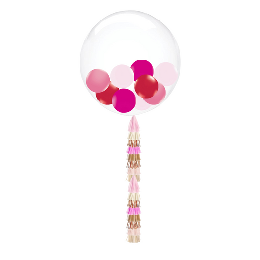 Clear Jumbo Balloon with Tassel